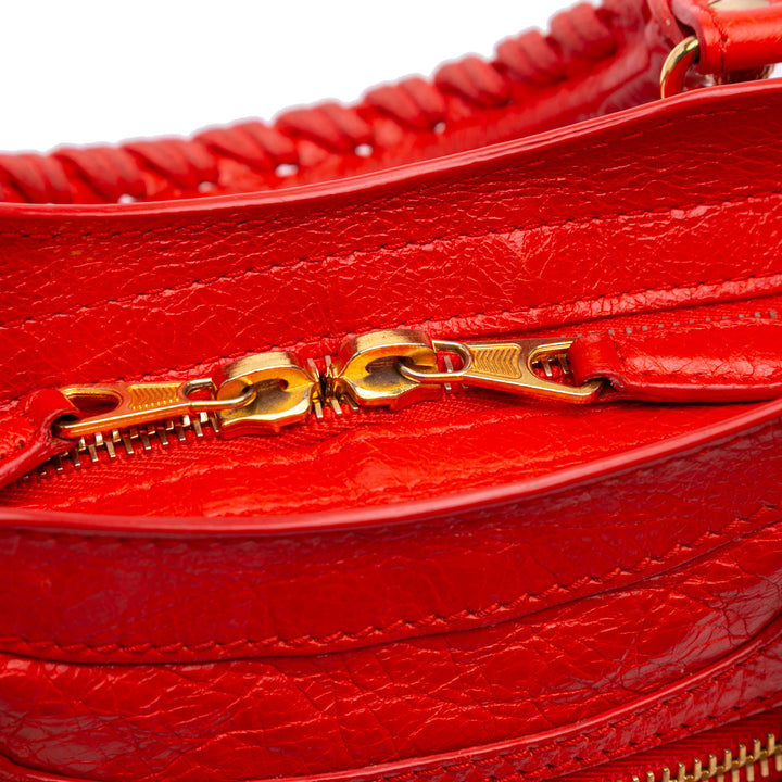 Mini Lambskin Motocross City Giant 21 Satchel Red - Gaby Paris