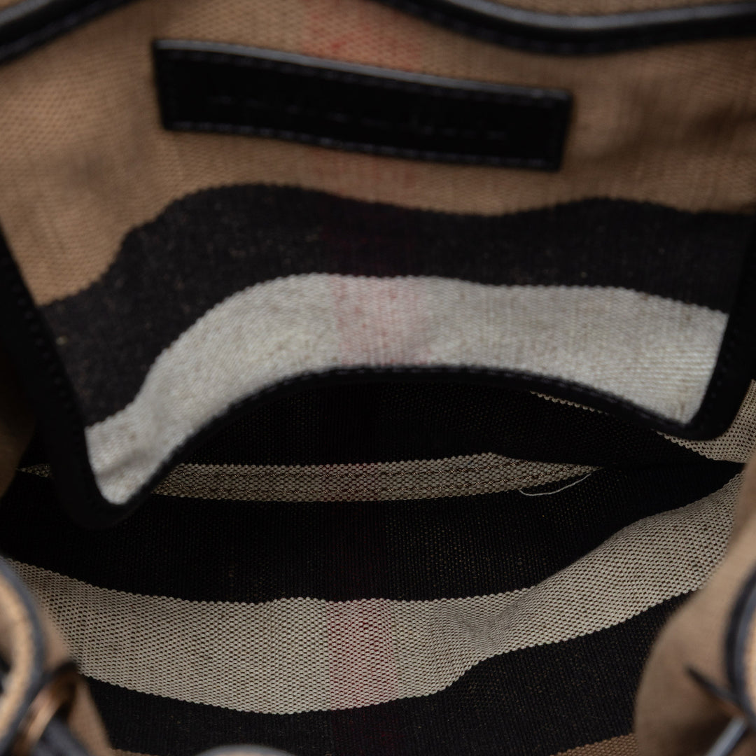 Burberry Mega Check Toile Chiltern Sac à dos