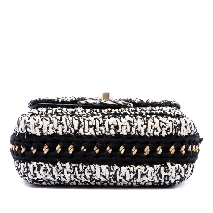 Chanel Raffia Braided with Love à rabat