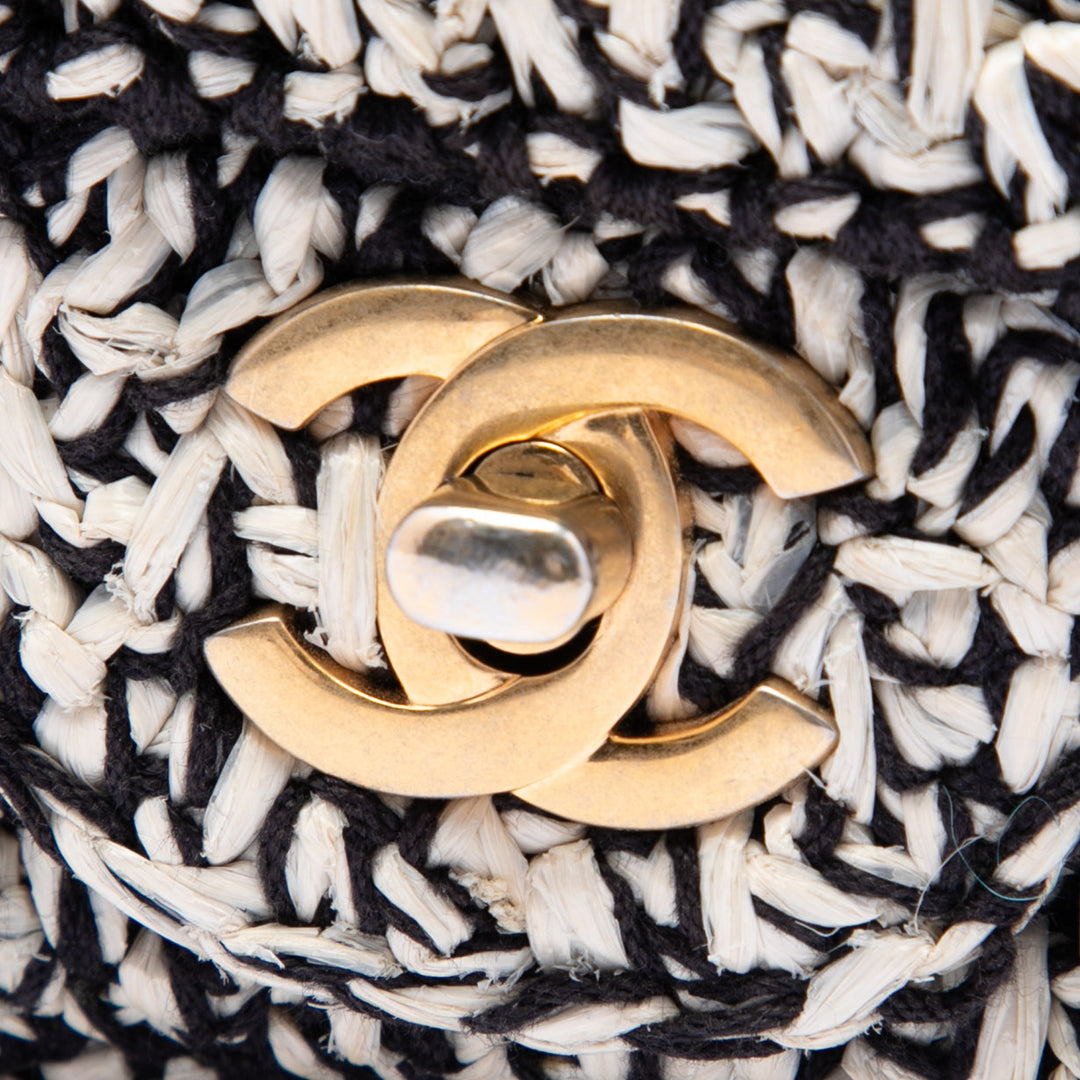 Chanel Raffia Braided with Love à rabat