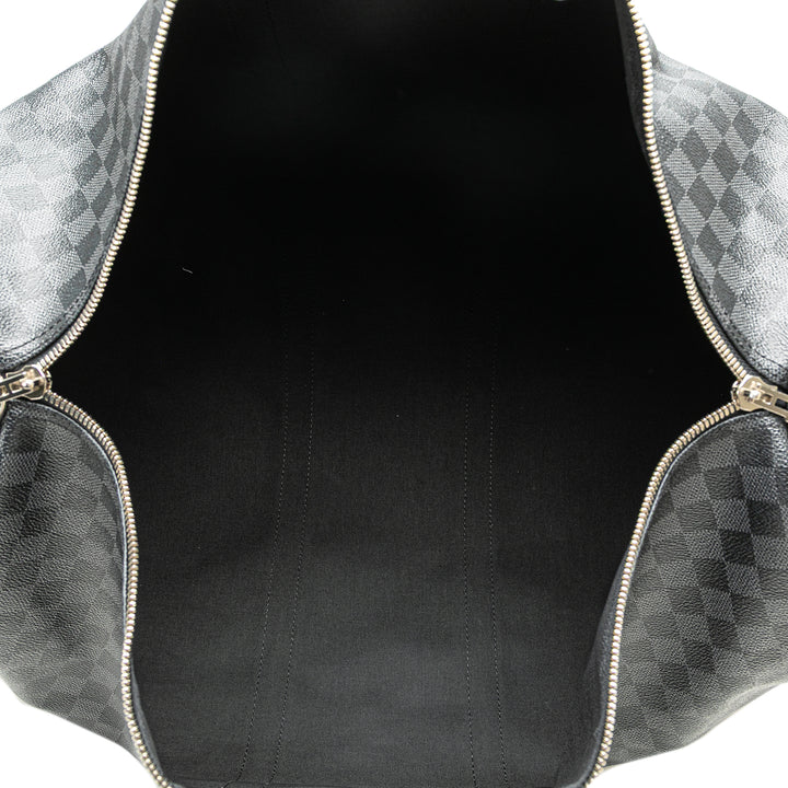 Damier Graphite Keepall Bandouliere 55 Gray - Gaby Paris