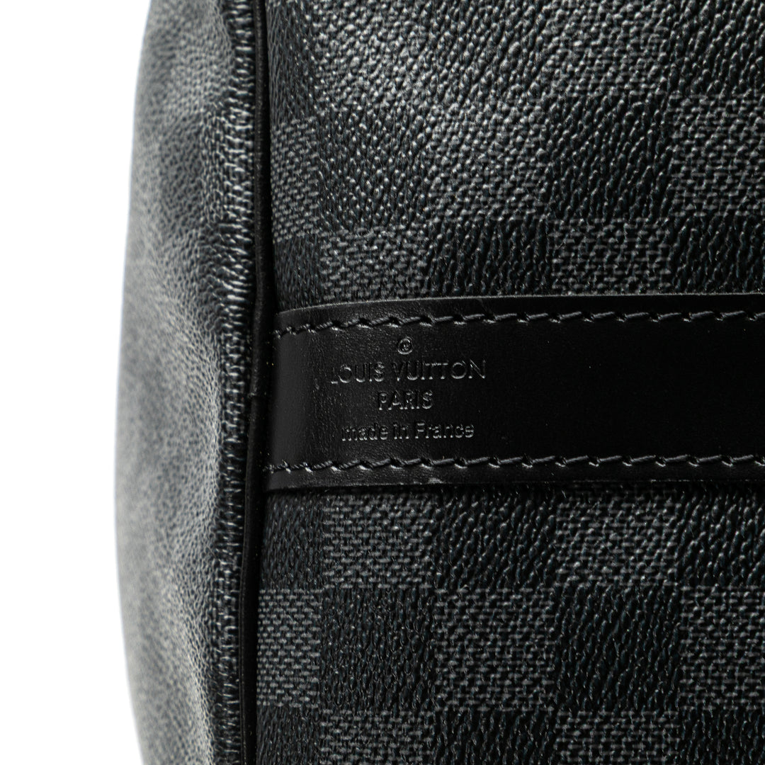 Damier Graphite Keepall Bandouliere 55 Gray - Gaby Paris