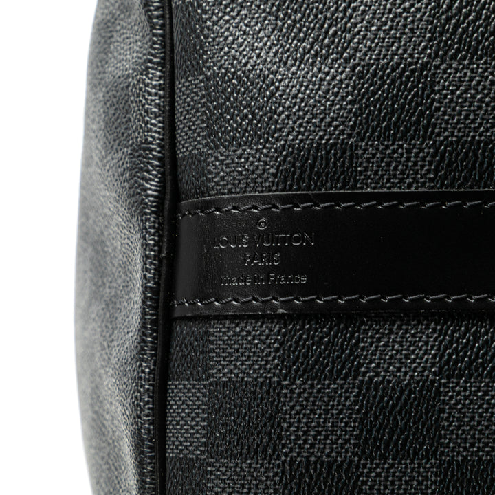 Damier Graphite Keepall Bandouliere 55 Gray - Gaby Paris