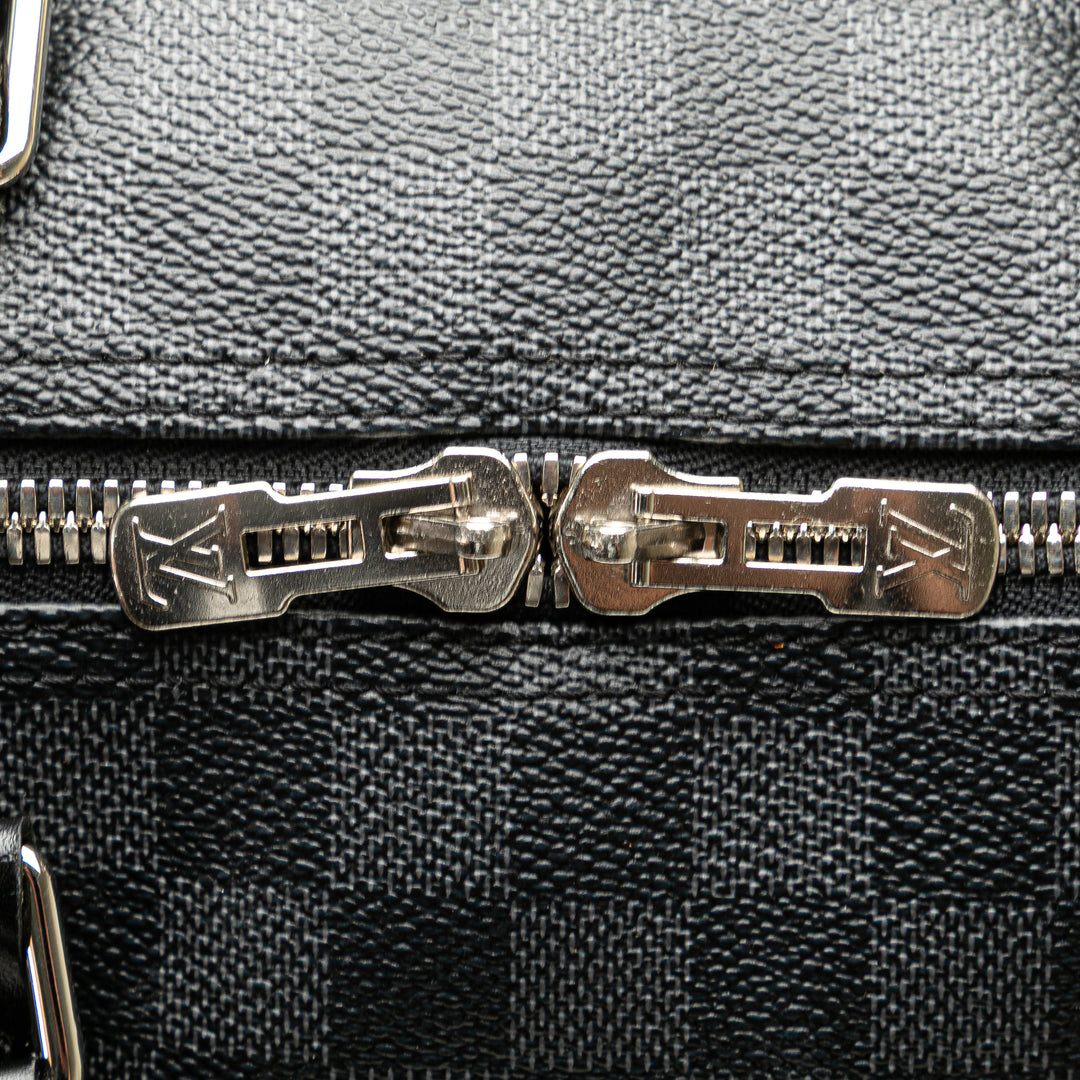 Damier Graphite Keepall Bandouliere 55 Gray - Gaby Paris