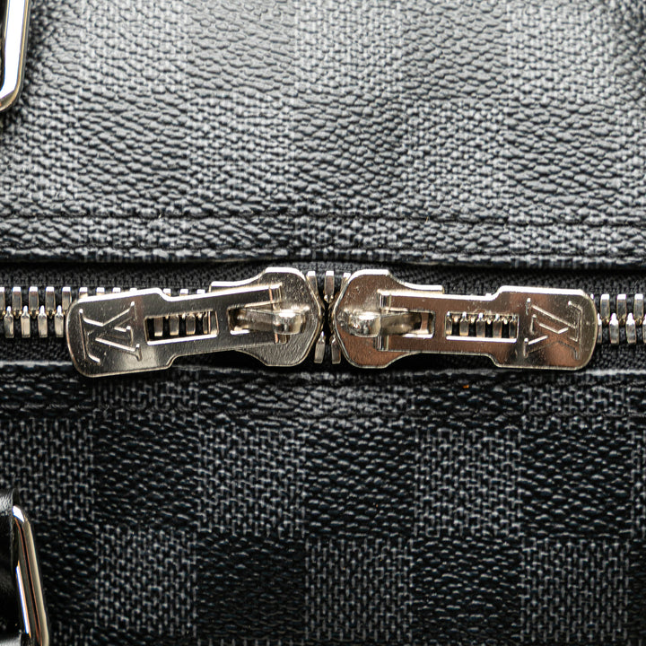 Damier Graphite Keepall Bandouliere 55 Gray - Gaby Paris
