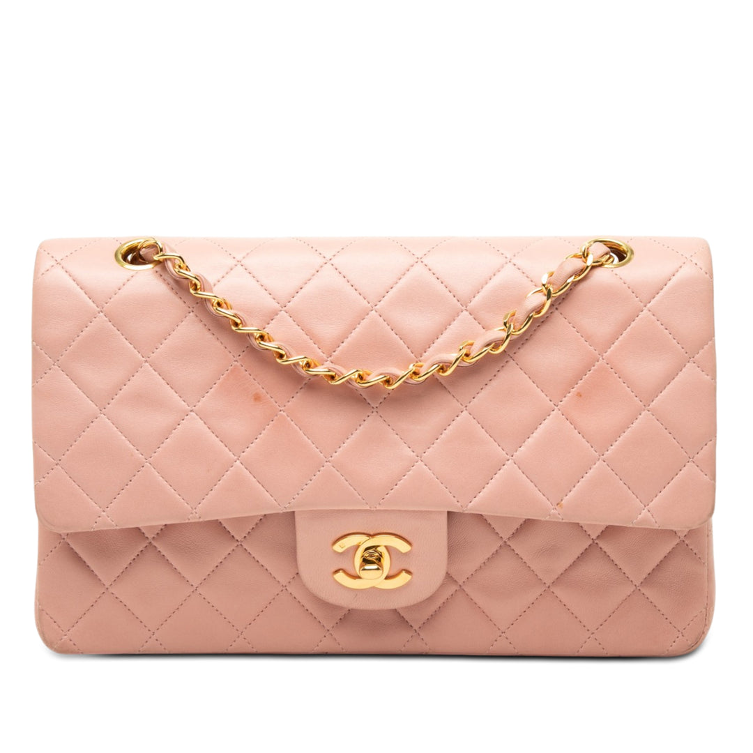 Chanel Medium Classic Cuir d’agneau Double rabat
