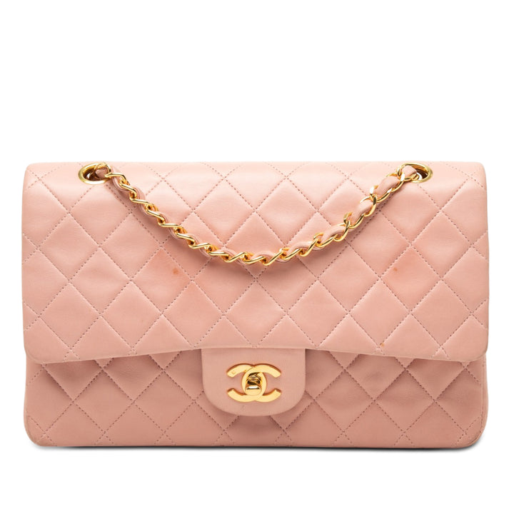 Chanel Medium Classic Cuir d’agneau Double rabat