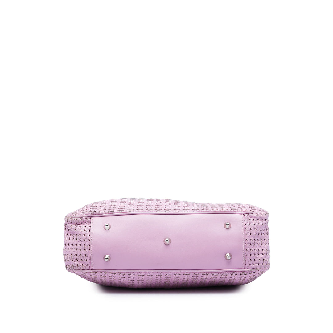 Dior Large Woven Cuir d’agneau Lady Dior Soft Shopping Cabas