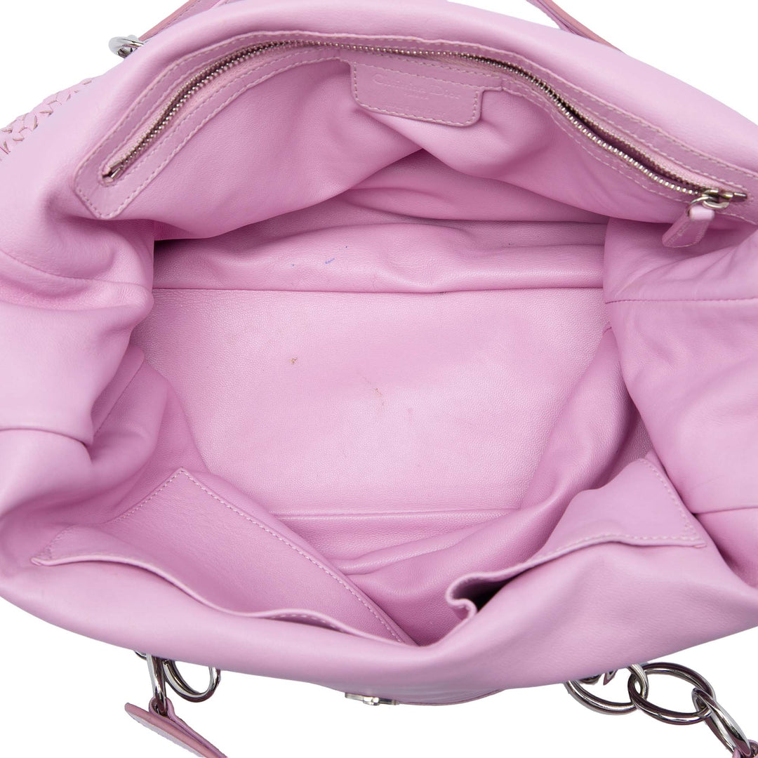 Dior Large Woven Cuir d’agneau Lady Dior Soft Shopping Cabas