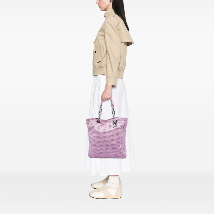 Dior Large Woven Cuir d’agneau Lady Dior Soft Shopping Cabas