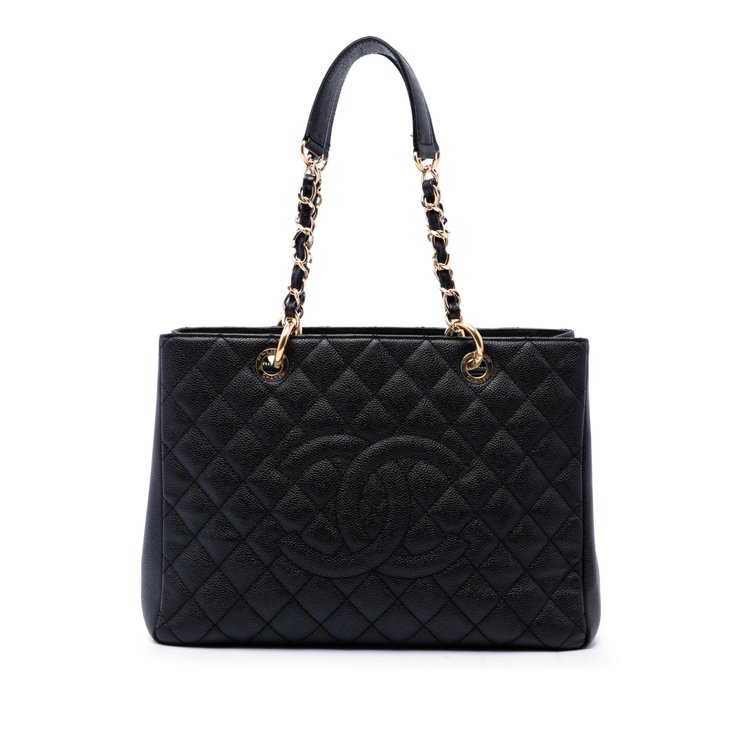 Chanel Cabas Cuir caviar Noir – vue principale – GABY PARIS