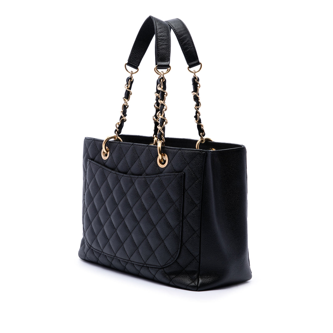 Chanel Cabas Cuir caviar Noir – vue 2 – GABY PARIS
