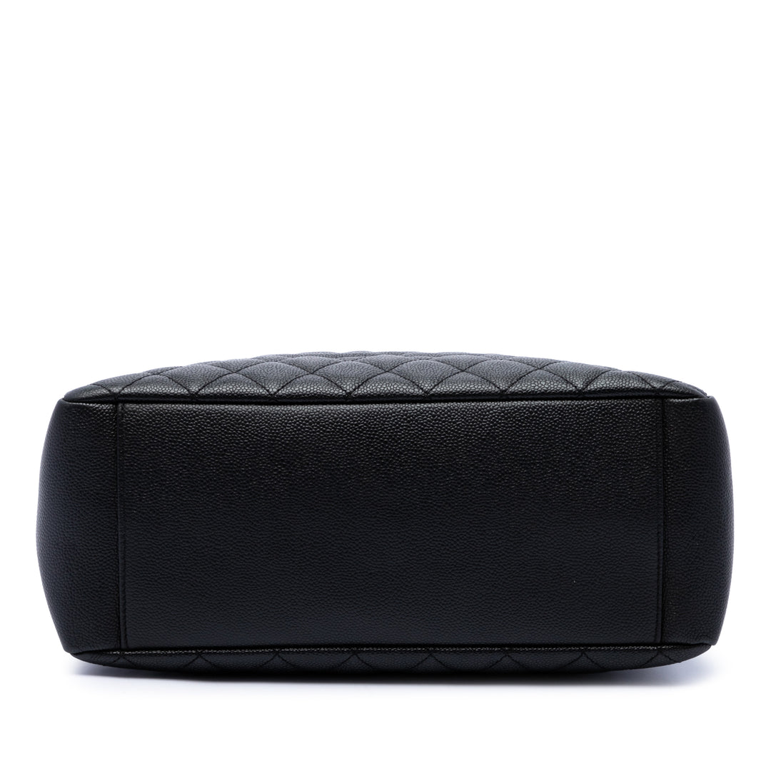 Chanel Cabas Cuir caviar Noir – vue 3 – GABY PARIS