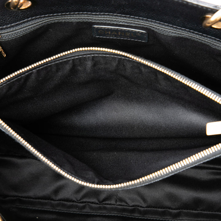 Chanel Cabas Cuir caviar Noir – vue 4 – GABY PARIS
