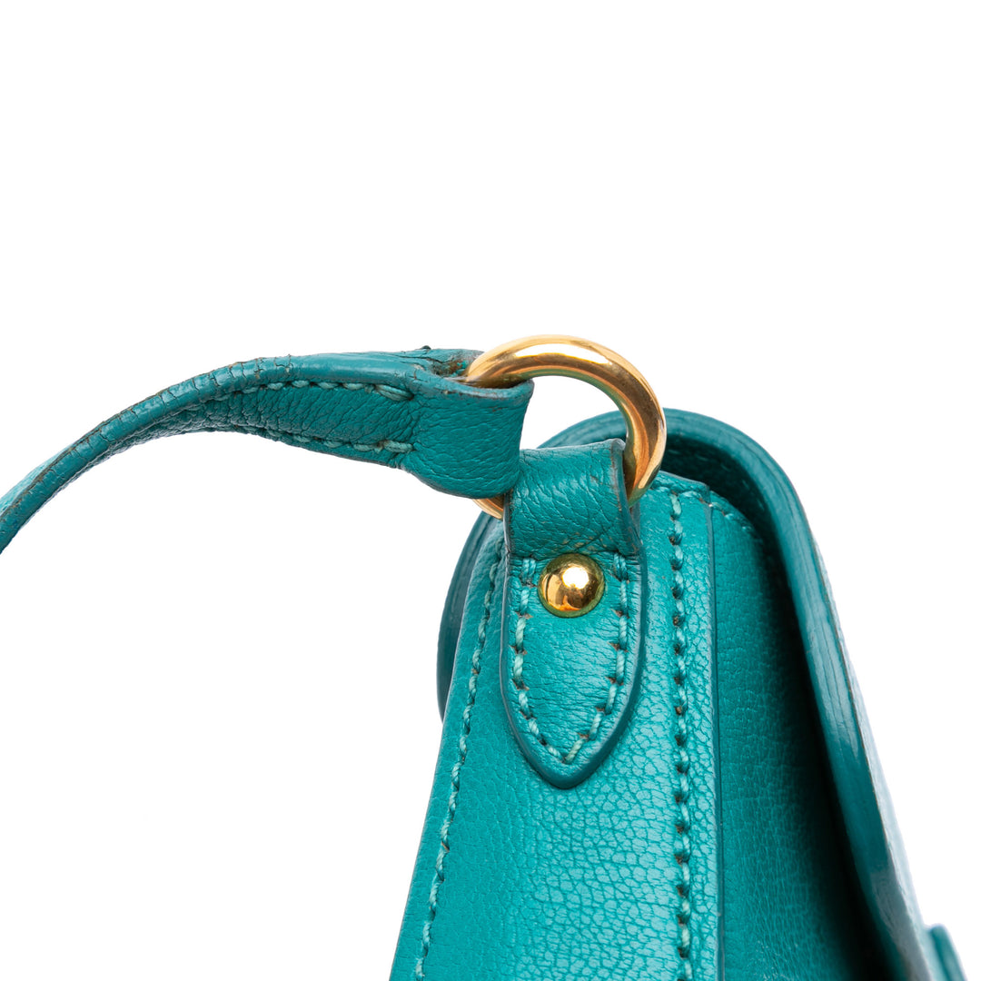 Miu Miu Goatskin Madras Sac porté croisé Bleu – GABY PARIS Authentique