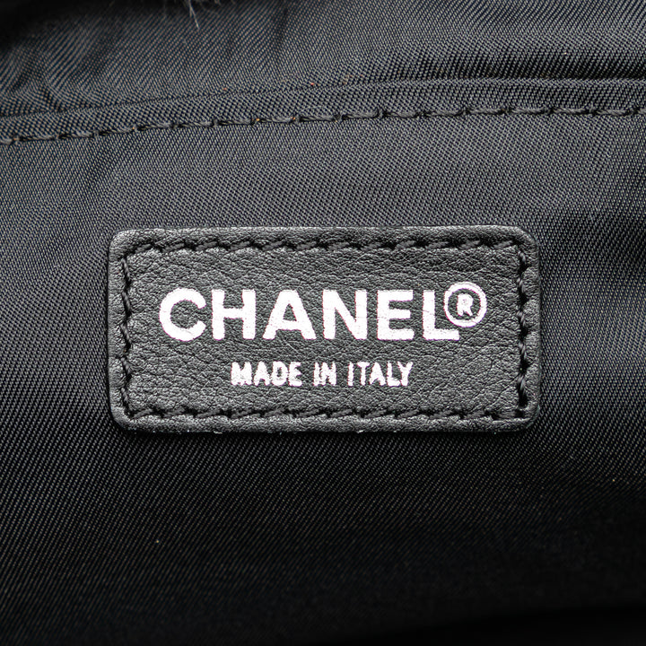 Chanel New Travel Line Nylon Vanity Bag Black - GABY PARIS