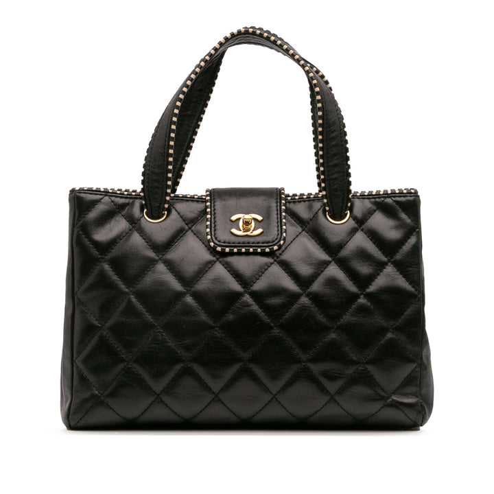 Chanel CC Quilted Cuir d’agneau Sac à main Noir