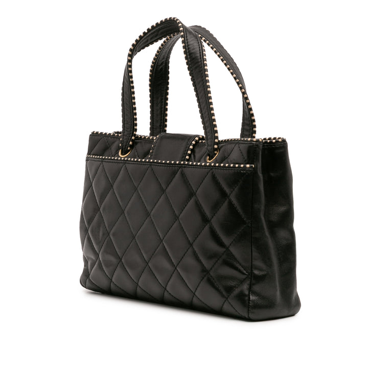 Chanel CC Quilted Cuir d’agneau Sac à main Noir
