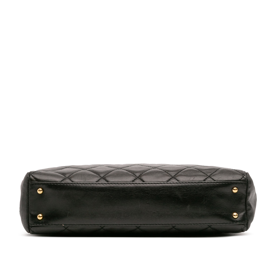 Chanel CC Quilted Cuir d’agneau Sac à main Noir
