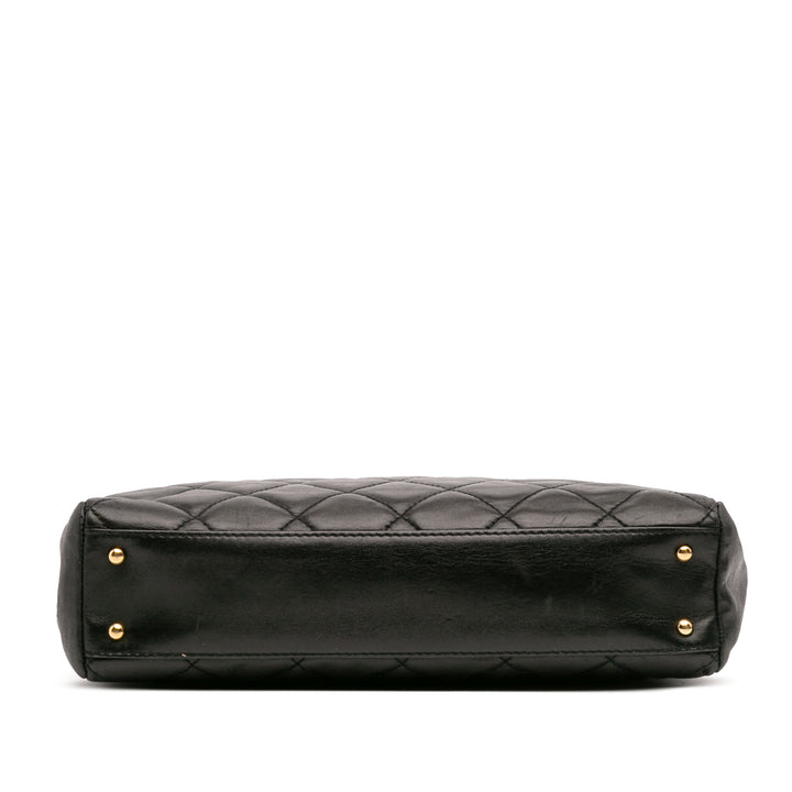 Chanel CC Quilted Cuir d’agneau Sac à main Noir