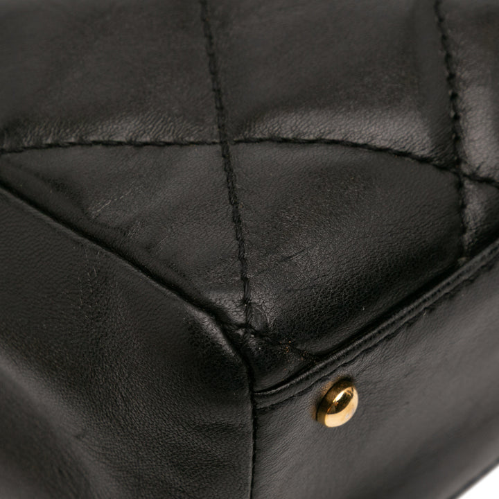 Chanel CC Quilted Cuir d’agneau Sac à main Noir