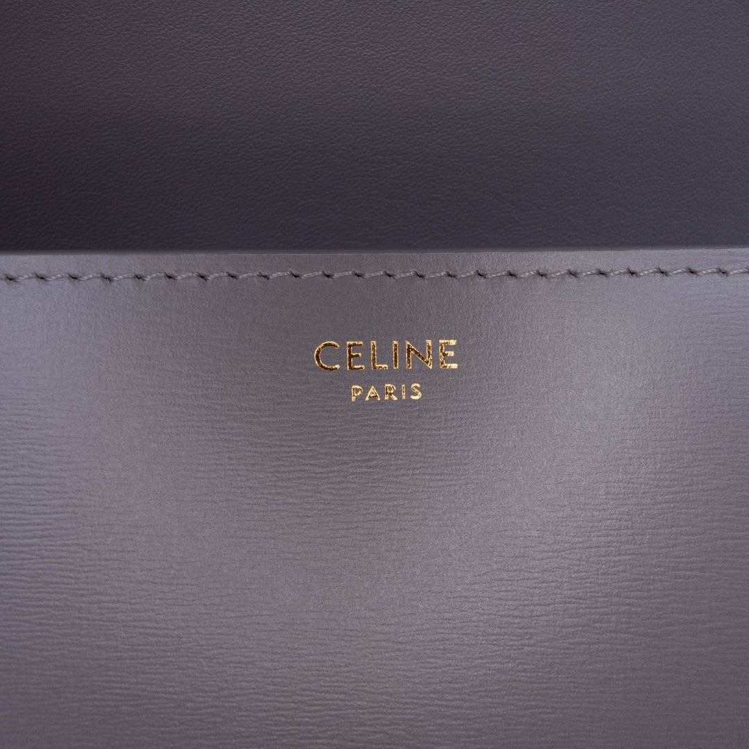 Celine Teen brillant Cuir de veau Triomphe Sac porté croisé