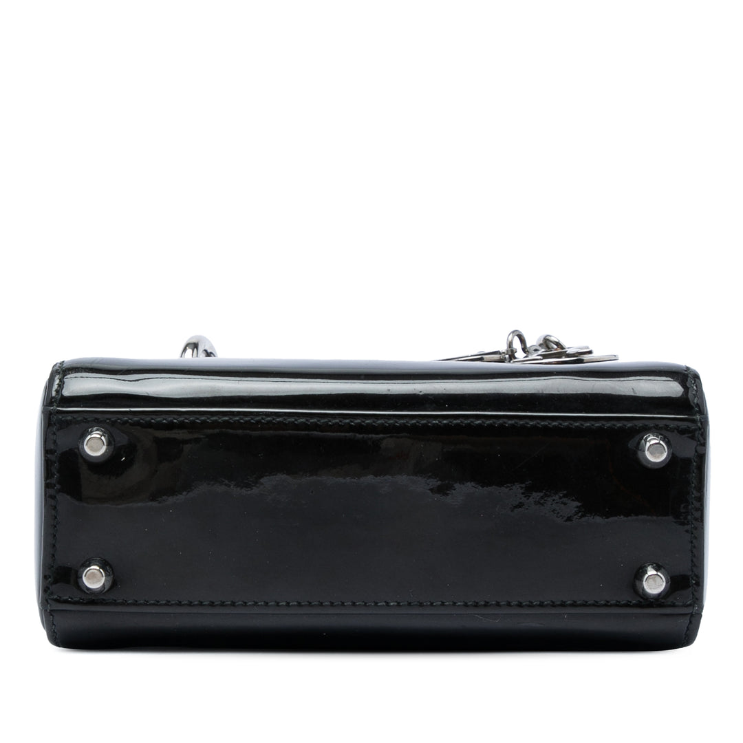 Dior Lady Dior Mini Noir – vue 3 – GABY PARIS