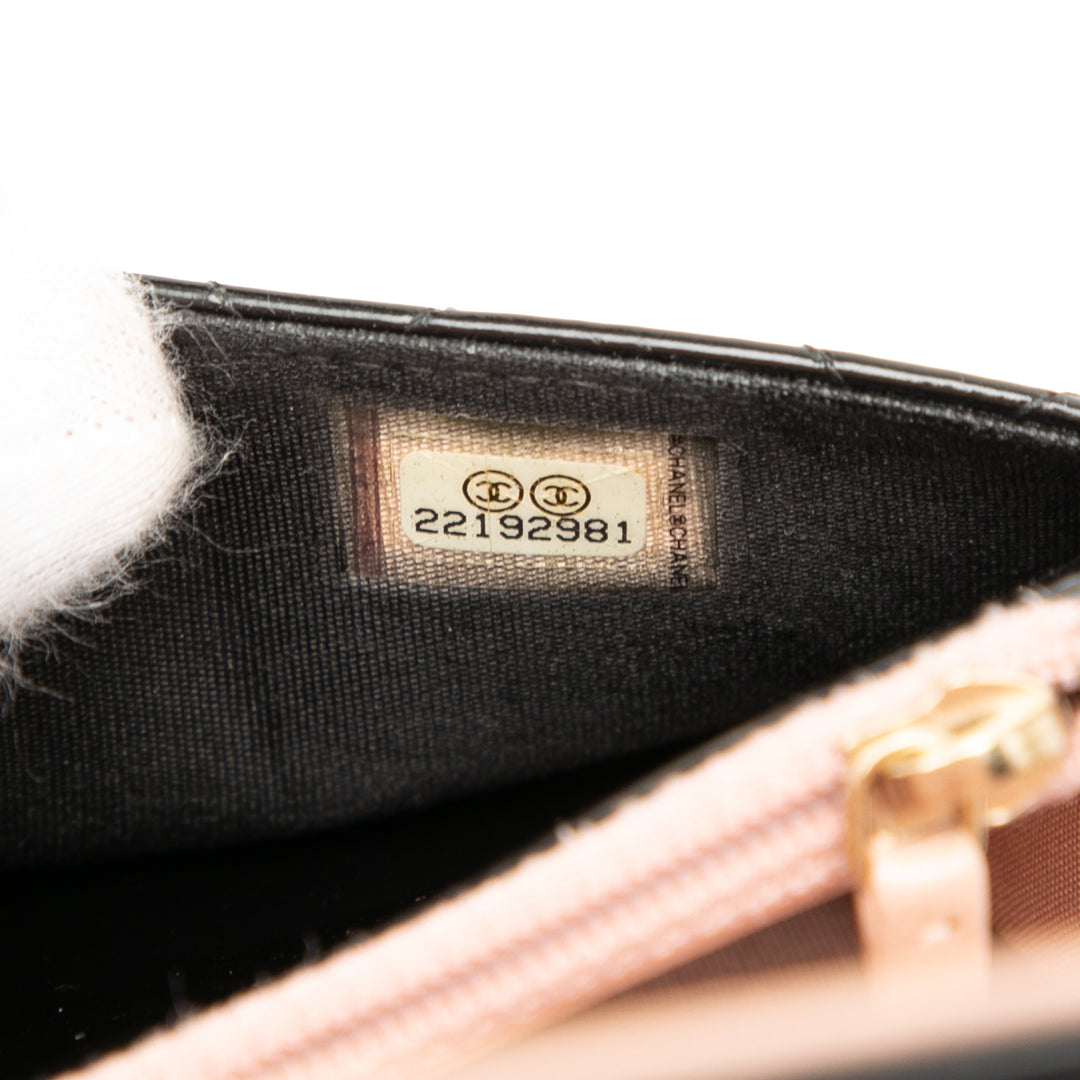 Chanel Matelassé Cuir verni Boy Wallet on Chain – GABY PARIS Authentique