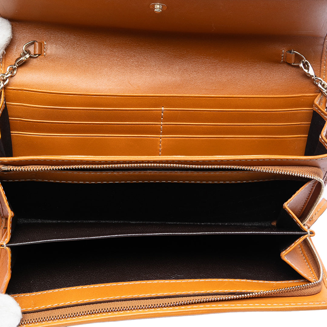 Gucci GG Toile Web Horsebit Wallet on Chain