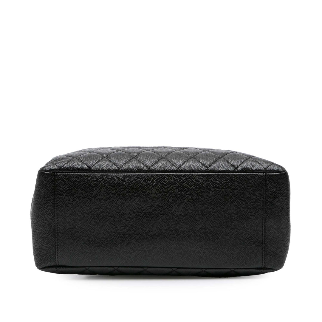 Caviar Grand Shopping Tote Black - Gaby Paris