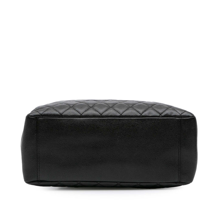 Caviar Grand Shopping Tote Black - Gaby Paris