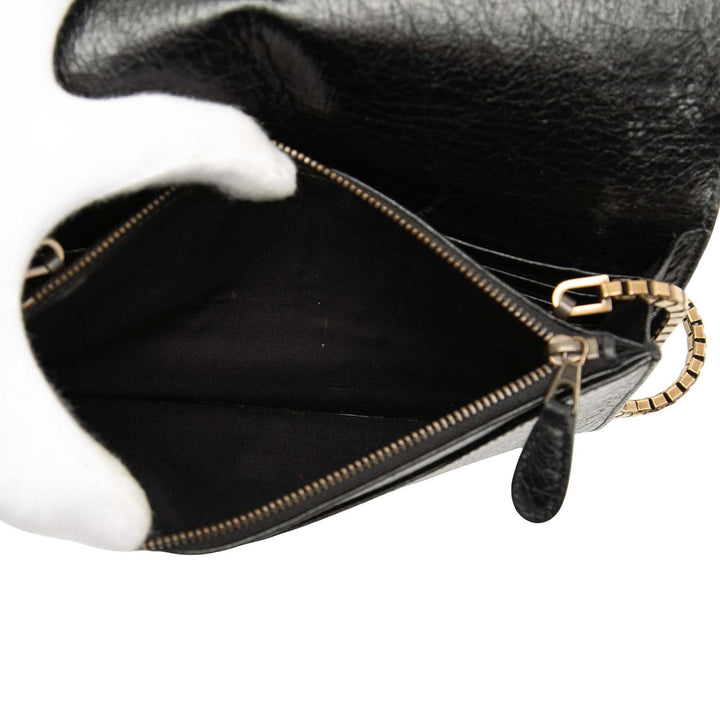 Balenciaga Cuir d’agneau Motocross Giant 12 Wallet on Chain