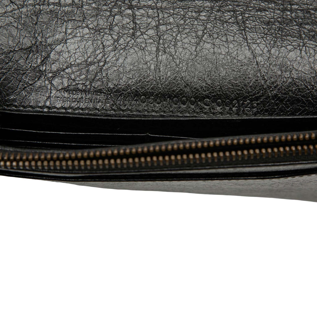 Balenciaga Cuir d’agneau Motocross Giant 12 Wallet on Chain