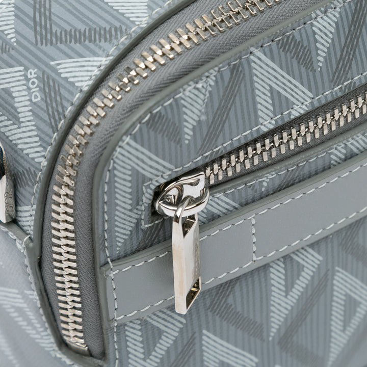 Dior CD Diamond Safari Bag with Strap Gray - GABY PARIS