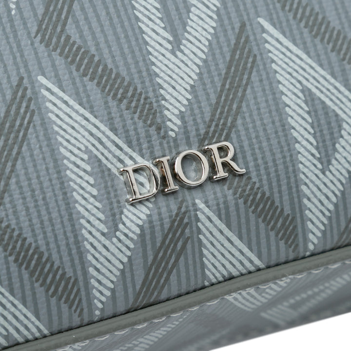 Dior CD Diamond Safari Bag with Strap Gray - GABY PARIS