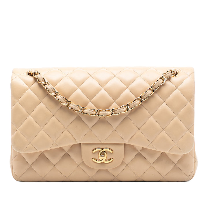 Chanel Jumbo Classic Cuir d’agneau Double rabat