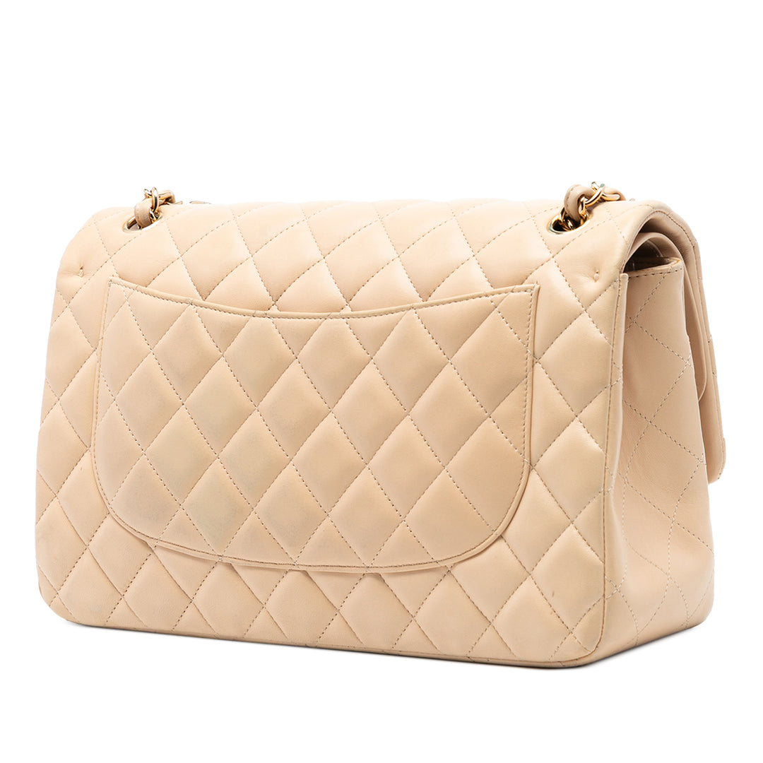 Chanel Jumbo Classic Cuir d’agneau Double rabat