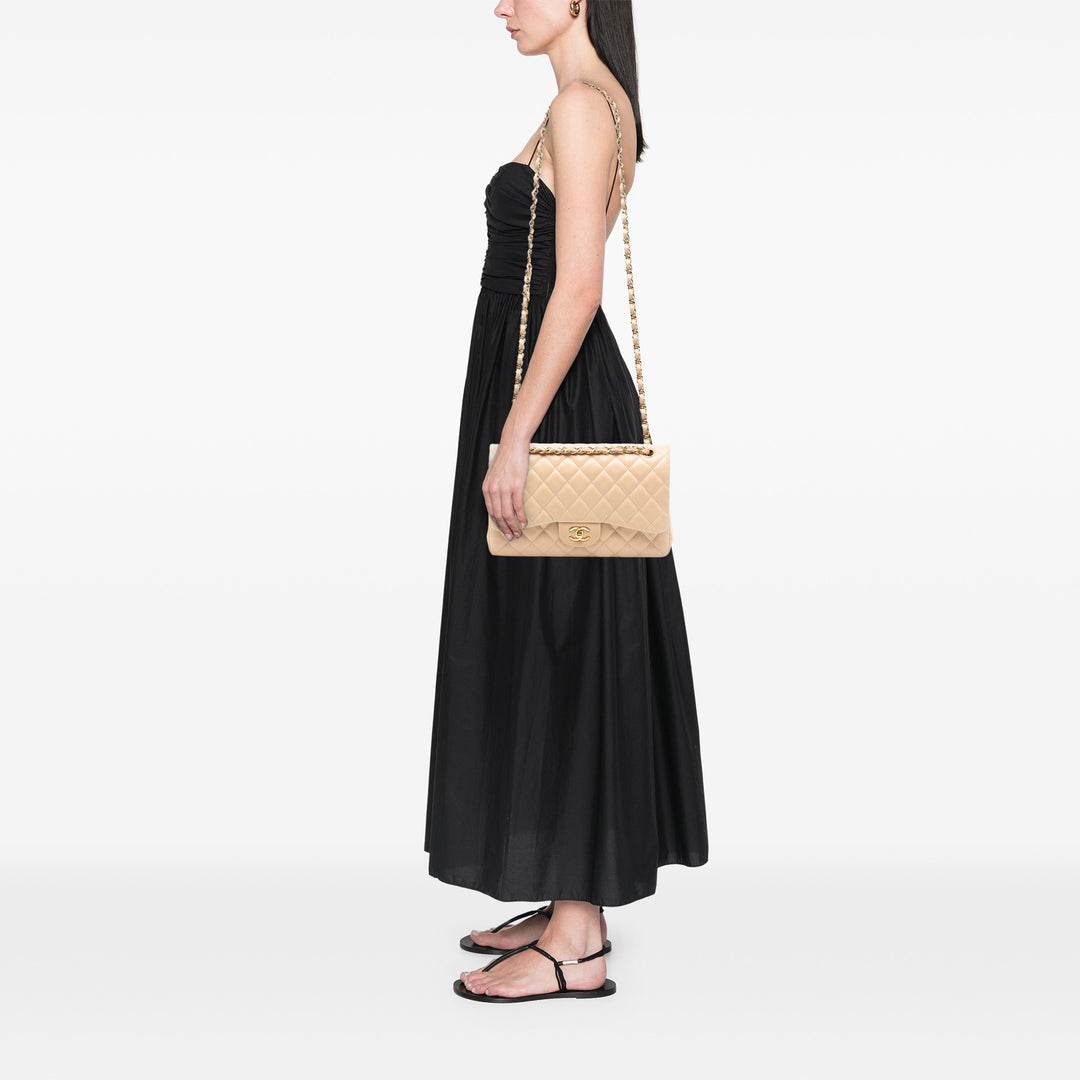 Chanel Jumbo Classic Cuir d’agneau Double rabat