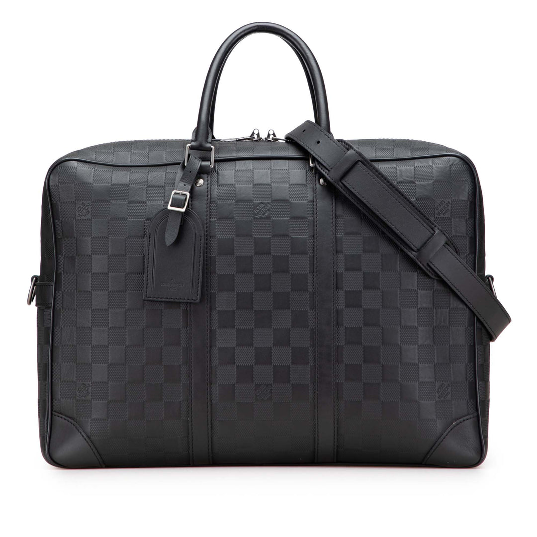 Damier Infini Porte-Documents Voyage Black - Gaby Paris