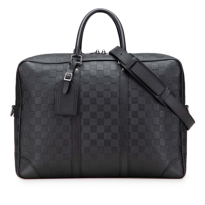 Damier Infini Porte-Documents Voyage Black - Gaby Paris