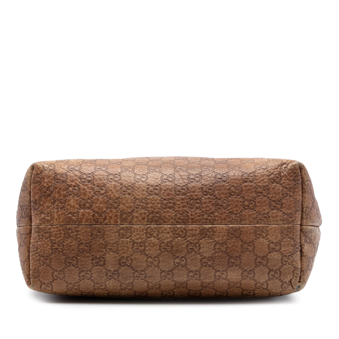 Gucci Medium Guccissima Bamboo Pompon Cabas