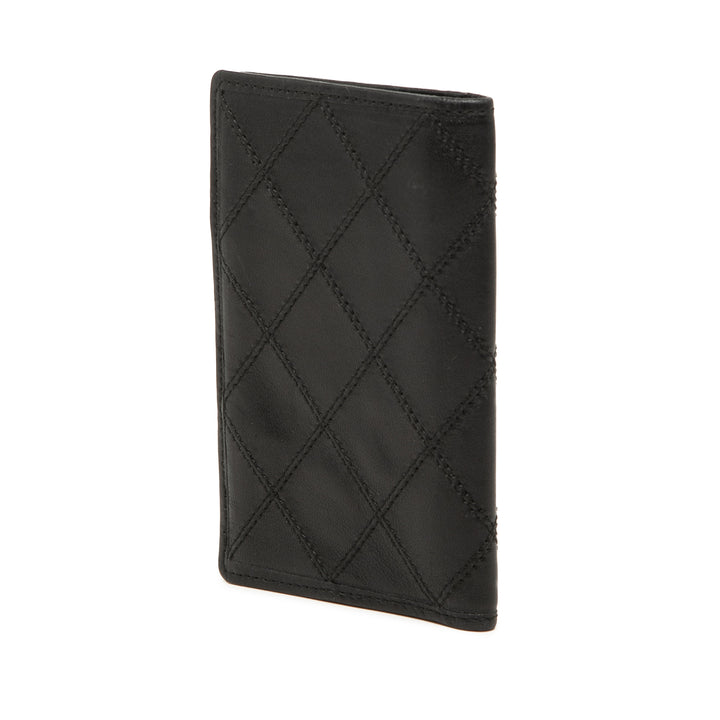 Chanel Matelassé Cuir d’agneau Double Stitch Bifold Card Holder