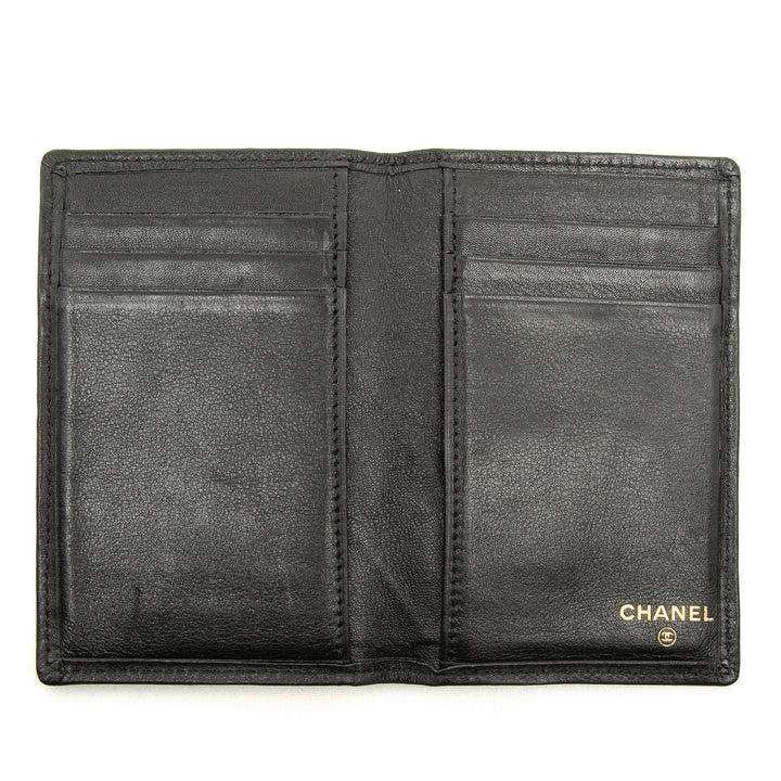 Chanel Matelassé Cuir d’agneau Double Stitch Bifold Card Holder