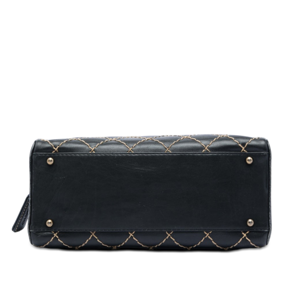 Chanel CC Cuir de veau Wild Stitch Sac à main