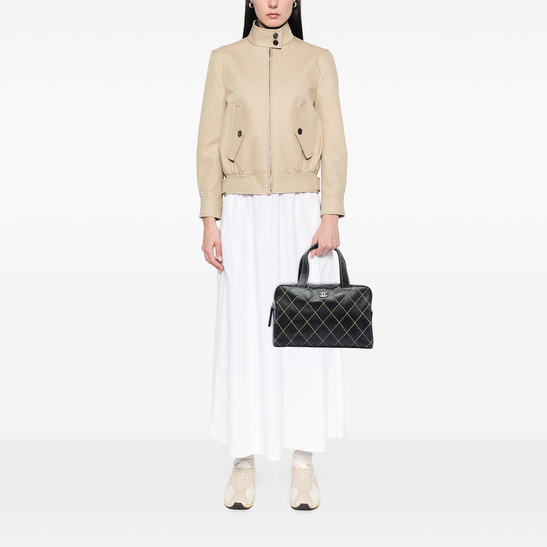 Chanel CC Cuir de veau Wild Stitch Sac à main