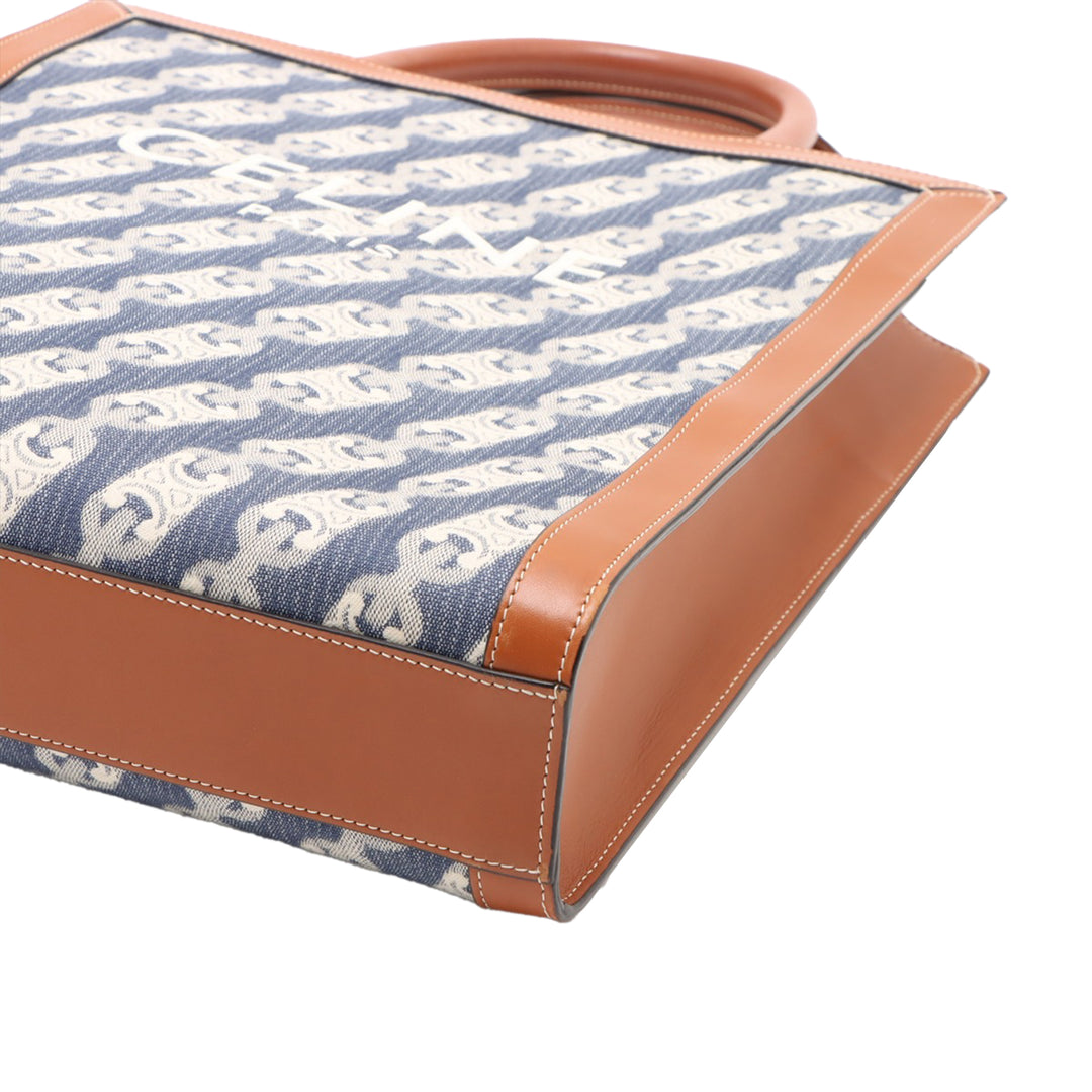 Celine Small Triomphe Toile Maillon Cabas vertical