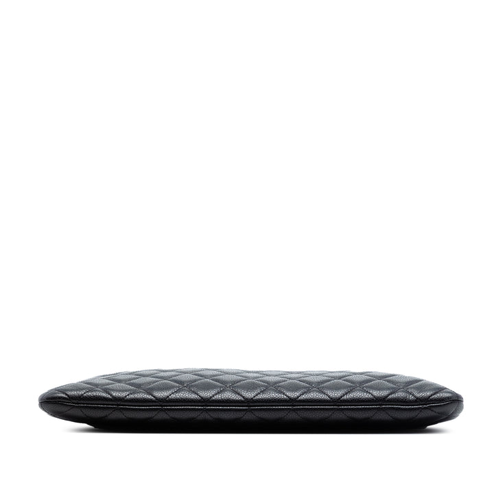 Chanel Large Matelassé Caviar O Étui Pochette