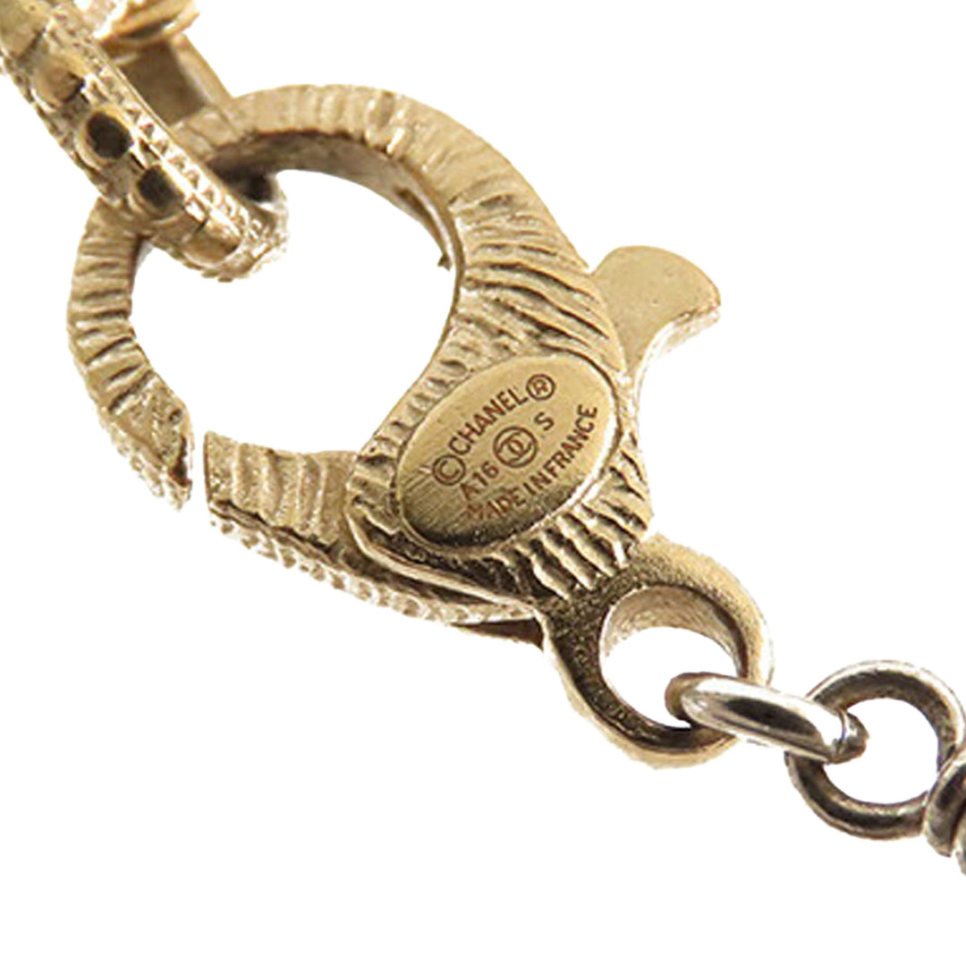 Chanel CC et Palladium plaqué Station Bracelet