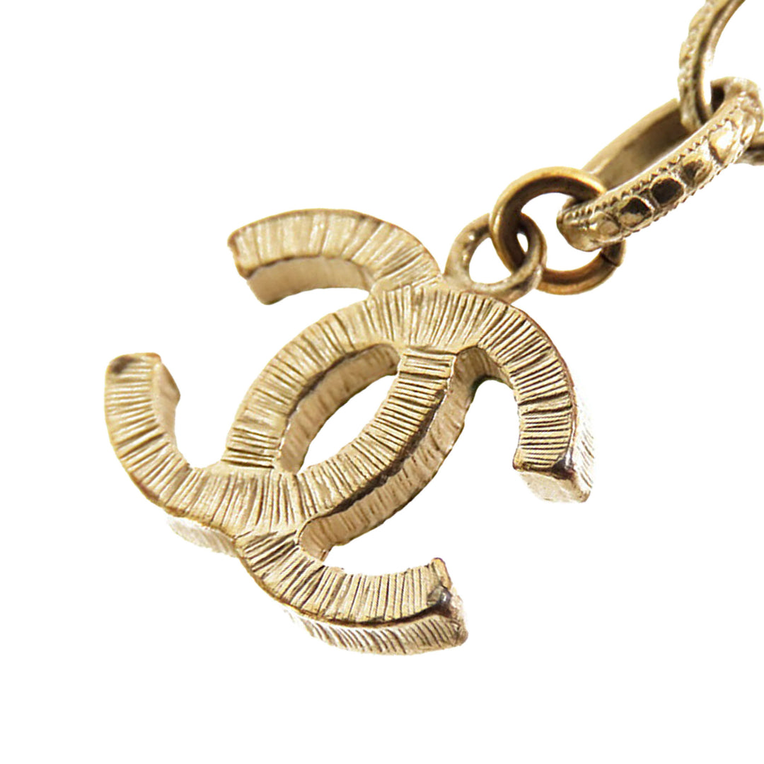 Chanel CC et Palladium plaqué Station Bracelet