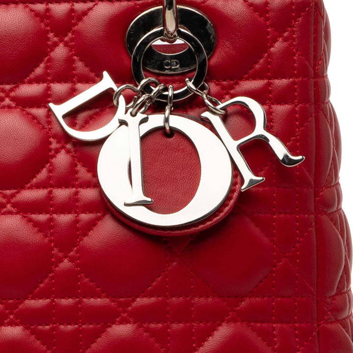 Dior Medium Cuir d’agneau Cannage Lady Dior